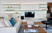 Rimadesio - Wall unit lacquer Bianco Latte Opaco White Including lighting - 6