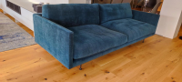 Wendelbo - Sofa Maho 40 Stoff Navona 10 Blau Füße Stahl Schwarz Pulverbeschichtet - 5