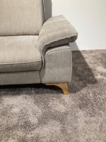 Natura - Ecksofa Tulsa KS Stoff 20 Longlife Easy Desert Beige mit 2 Kopfstützen - 2