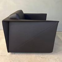 Walter Knoll - Sessel T Ray Leder Mondeal Teak Braun Gestell Drehteller Hochglanz Verchromt Mit Kunststoffgleitern - 3