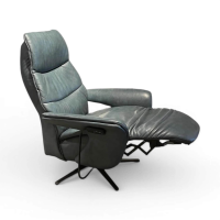 himolla - Sessel 7052 Easy-Swing L Leder Eleganza Türkis Sternfuß Metall Anthrazit Pulverbeschichtet Inkl. 2-Motorig Verstellfunktion - 4