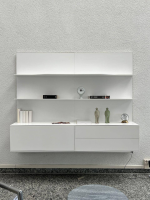 MDF Italia - Paneelwand Wave Lack Weiß - 2
