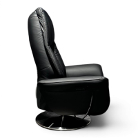himolla - Sessel 8994 Easy Swing M Leder 24 Longlife Black Schwarz Drehteller Metall Mit Elektrischer Verstellung - 2