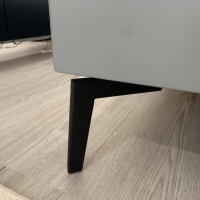 Möller Design - Bett Smart Lack 268 Steingrau Füße Schwarz - 7