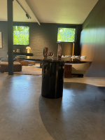 Minotti - Esstisch Rayan Oval Platte Rosso Levanto Marmor Basis Black Coffee - 3