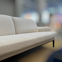 Bielefelder Werkstätten - Sofa Grace Stoff Queen BW1775-171 Weiß Creme Holzfüße Wengefarben - 2