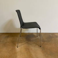 Walter Knoll - 6er Set Stuhl Liz 1300 Stoff Bora Slate Grau Gestell Hochglanz Verchromt Stapelbar Mit Kunststoffgleitern - 11