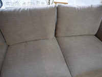 Vilmers - Ecksofa Natura Stormy Stoff Lapis Khaki Grau Grün - 4