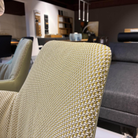 Bert Plantagie - 6er-Set Stuhl Maple Stativ Leder Tendens LD0038 Pistache Grün Stoff Daffodil 06 Grape Beige Gestell Metall Anthrazit - 3