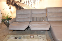 himolla - Ecksofa 4050 Leder Longlife Soft Shadow Grau mit Relaxfunktion - 4