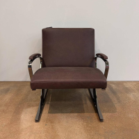 Walter Knoll - Sessel Berlin Chair Leder Vintage 65 1412 Chestnut Braun Gestell Schwarz Chrom Mit Kunststoffgleitern - 7