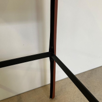 Walter Knoll - Barhocker Saddle Chair 1248 Leder Saddle Sherry Braun Fußstütze Stahl Schwarz Mit Kunststoffgleitern - 8
