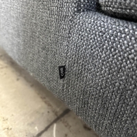 COR - Ecksofa Conseta Stoff 81825 Stahlgrau Grau Schmalfüße Verchromt - 8
