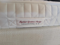 Treca Interiors - Boxspringbett Victoire Stoff Hanoi Panna Cotta Beige mit 2 Matratzen - 4