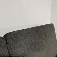 Brühl - Ecksofa Roro Medium Stoff 3249 96 Grau Mit Drehsitz Links Fuß Metall Verchromt - 4