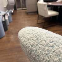 Werther - Sessel Salon Filippo Uecher Stoff Scapigliata 80 Seafoam Beige Blau Drehteller Schwarz - 5