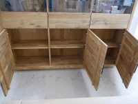 Natura - Highboard Hartford Eiche Massiv Geölt mit Beleuchtung - 6