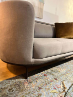 Wittmann - Sofa Vuelta Stoff Linara Mercury 2494/125 Grau Gestell Metall Bronze Pulverbeschichtet - 5