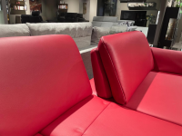 himolla - Sofa 2-Sitzer Waldkirchen R Leder 33 Longlife Soft Chianti Rot Gestell Metall Anthrazit Pulverbeschichtet - 3