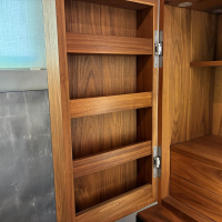 Riva1920 - Schrank Cambusa Fly Reserve Nussbaum Gestell Eisen Lackiert - 5