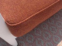 Knoll International - Gartensitzgruppe Schulz Kollektion Stoff Oasys Rust Braun Rot Gestell Und Rahmen Struktur Weiß Inklusive Kissen - 4