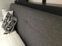 RUF Betten - Boxspringbett Minerva 47640 Stoff 06324 Grau Füße Metall Schwarz Mit Motorischer Verstellung - 2