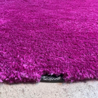 Kymo - Teppich The Finest Mohair Wolle Dark Purple Violett 200x200 - 4