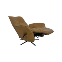 himolla - Relaxsessel 7928 Easyswing M Longlife Leder Eleganza Mais Braun Sternfuß Edelstahloptik Drehbar - 5