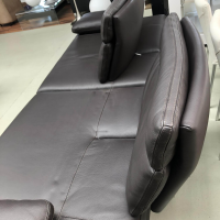 Cierre - Sofa Jack Leder Schwarz mit Kissen und Funktion - 8