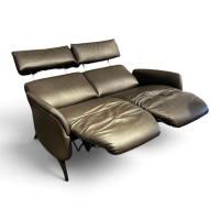 himolla - Relaxsofa 4170 Cumuly Leder 35 Mariposa Onyx Anthrazit Füße Metall Schwarz Mit Elektrischer Verstellung - 4