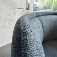 Wittmann - Sessel 25613D Vuelta 80 Stoff A Hug Me 083 Grau Gestell Metall Bronze Pulverbeschichtet - 7