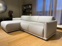 Christine Kröncke - Schlafsofa Bente Stoff 092 Ecrue-Silber Grau mit Verstellfunktion - 9