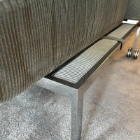 Brühl - Sofa Roro Soft Stoff 5290 0093 Grau Blau Gestell Metall Verchromt - 3