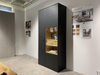 Venjakob - Vitrine Lumea 7268 3893 R Lack Anthrazit Matt Absetzung Eiche Gehackt Gebürstet Mit Beleuchtung - 10