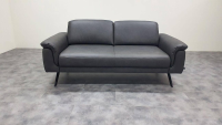 Hülsta - Sofa 8766 Leder Eleganza Vektor Schwarz Füße Metall Anthrazit Inkl. Kopfteilverstellung - 5