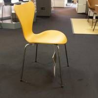 Fritz Hansen - 3-er Set Serie 7 Eiche Natur Ulme Natur Und Esche Weiß Gefärbt Stapelbar - 14