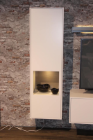 Rietberger Möbelwerke - Wohnwand Lotus Lack Brilliantgrau Weiß - 3