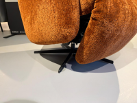 Brühl - Sessel Tele Marc 1 Stoff 4401 50 Orange Kreuzfuß Stahl Schwarz Mit Verstellung - 4