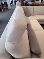 Contur - Sofa Enna Stoff Carmen Beige Naturel Füße Metallwinkel Schwarz - 2