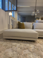 Poliform - Ecksofa Salon Bristol Stoff Rabat Kat. D Ecru Offwhite Creme ohne Dekokissen - 9
