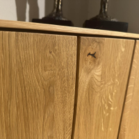 Contur - Highboard Mileto C Asteiche Gebürstet Geölt Gestell Metall Schwarz Mit LED Beleuchtung - 6