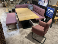 K+W - Essgruppe Vari Stoff 0755-15 Bordeaux Rot mit Tisch Eisteiche Furniert - 11