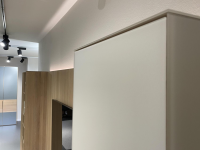 Team 7 - Wohnwand Eiche Weißöl Farbglas Graphitgrau Mit Wandpaneelen - 13