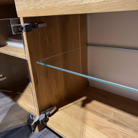 Anrei - Anrichte Anamaia Asteiche Massiv Natur Geölt Mit Beleuchtung - 3