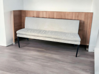 Lavida - Sitzbank Monza Stoff Rebell Cream Beige Gestell Schwarz Pulverbeschichtet - 3