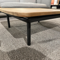 Tribù - Outdoor Lounge Senja Rustic Weave Linen Grau Gestell Aluminium Schwarz Inklusive Teakholz Zwischenablage Und Couchtisch - 3