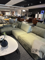 WK Wohnen - Ecksofa 640 Cubico Stoff JAB 23032 22031 Grau Grün Füße Metall Schwarz Mit Verstellung - 6