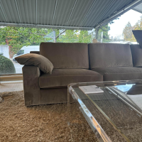 Bielefelder Werkstätten - Ecksofa Inspiration Stoff Feinvelour City Velvet Sand Braun - 5