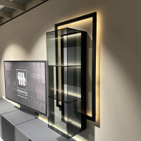 Musterring - Wohnwand Q Media 2.0 Lack Mattglas Grau Stoff Anthrazit 2 Mit Beleuchtung - 5