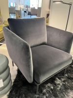 Eigene Herstellung - MARKE Weibelweibel ANLEGEN // Sessel Mara Stoff Lima U4144L Anthrazit Alufuß Anthrazit - 6